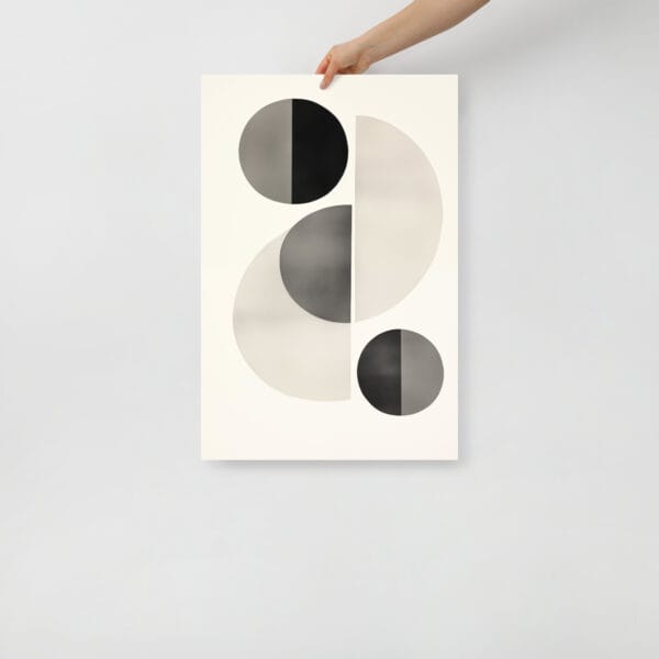 Sunlit Curves - Abstract Shapes in Shin Hanga Minimalism - Image 3