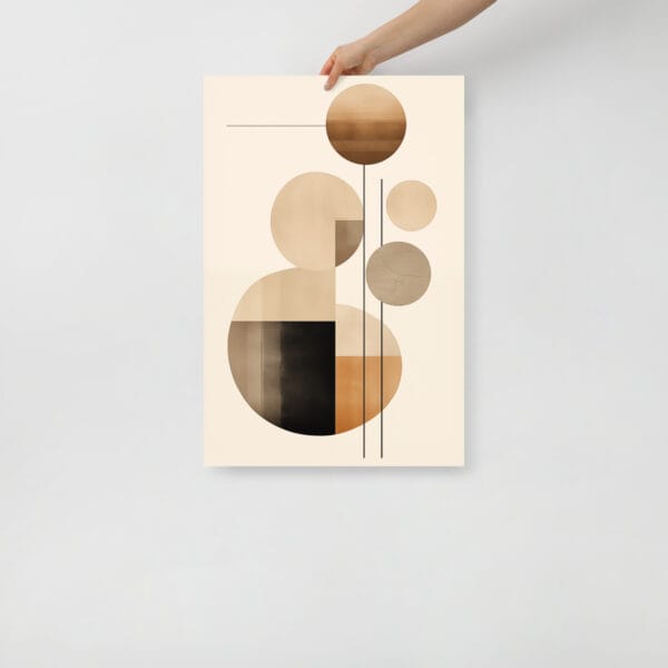 Solarized Spheres - Minimalist Abstractions in Earth Tones - Image 3