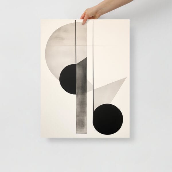 Midcentury Monochrome Symphony - Minimalistic Wall Art - Image 2