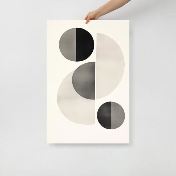 Sunlit Curves - Abstract Shapes in Shin Hanga Minimalism - Image 4
