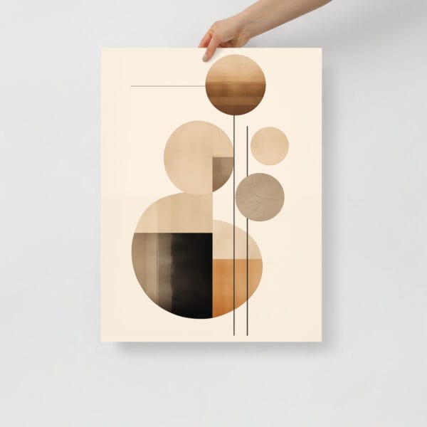 Solarized Spheres - Minimalist Abstractions in Earth Tones - Image 2
