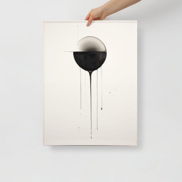 Whispering Lines - Minimalist Essence in Ink Wash - Image 2