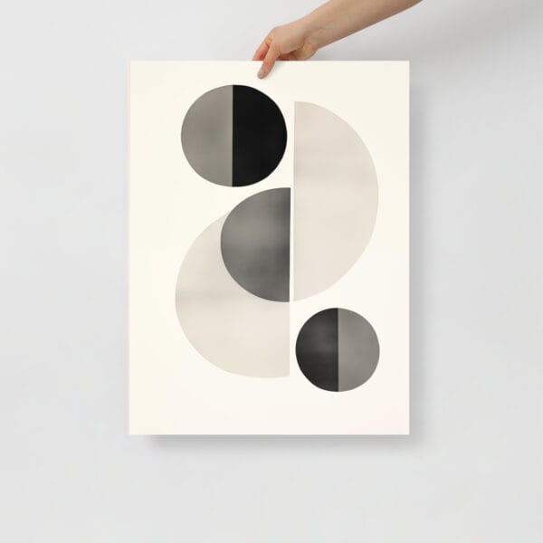 Sunlit Curves - Abstract Shapes in Shin Hanga Minimalism - Image 2