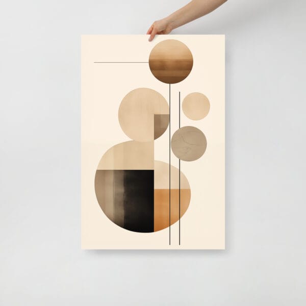 Solarized Spheres - Minimalist Abstractions in Earth Tones - Image 4