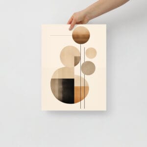 Solarized Spheres - Minimalist Abstractions in Earth Tones