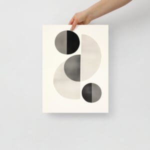 Sunlit Curves - Abstract Shapes in Shin Hanga Minimalism